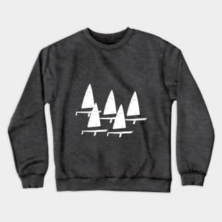 ILCA Dinghy Sailboats Racing Crewneck Sweatshirt